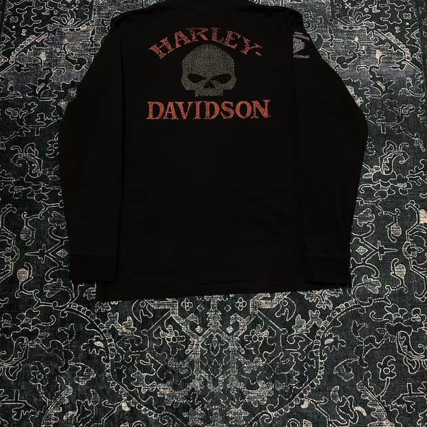 rare skull punk rock long sleeve