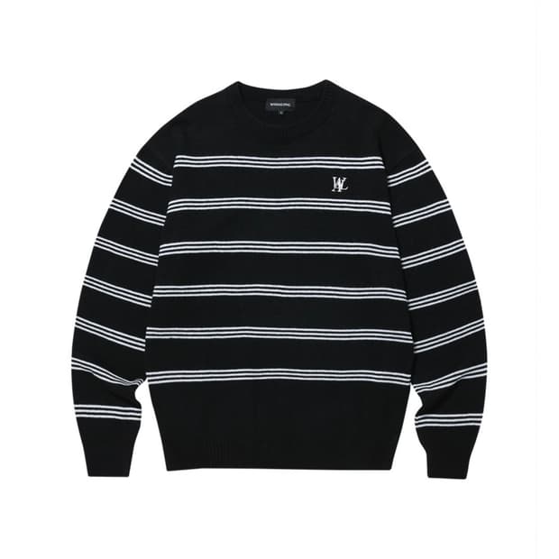 우알롱 시그니처 스트라이프 니트