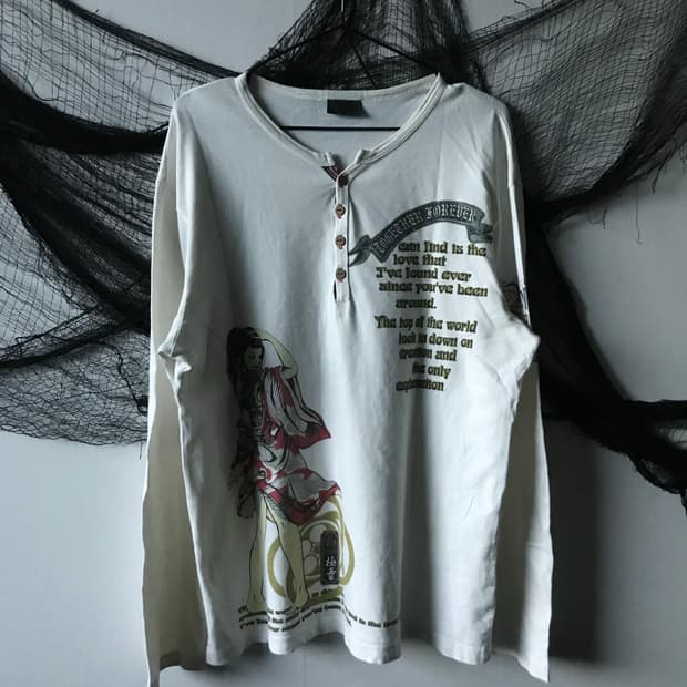Japanese mood printing longsleeve 