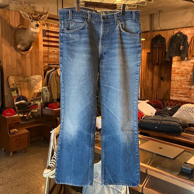 80s USA 빈티지 리바이스 517 부츠컷 데님 팬츠
