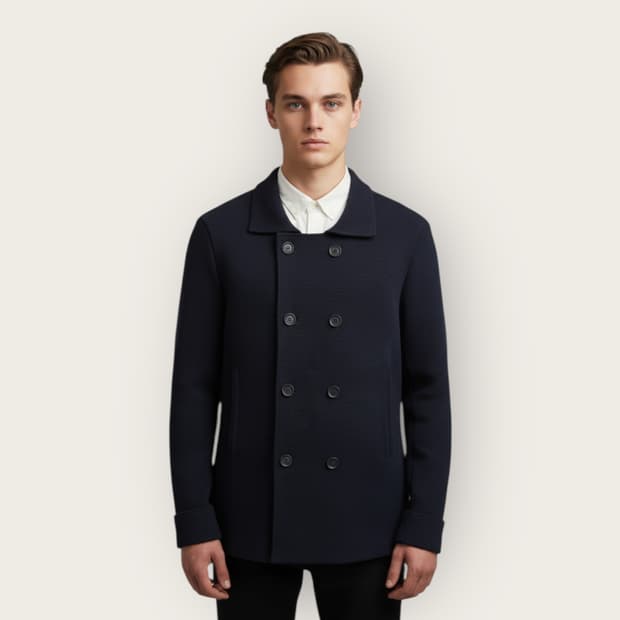 3/ 자노네 슬로우어 울 피코트 자켓