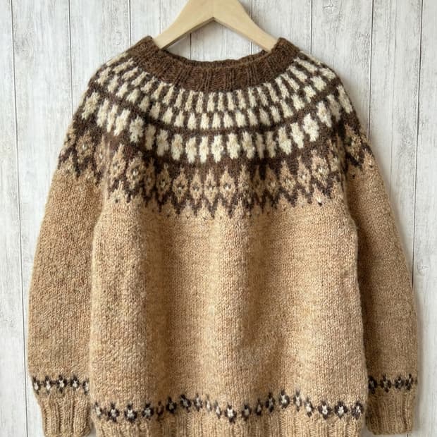 Vintage Nordic Pattern Knit