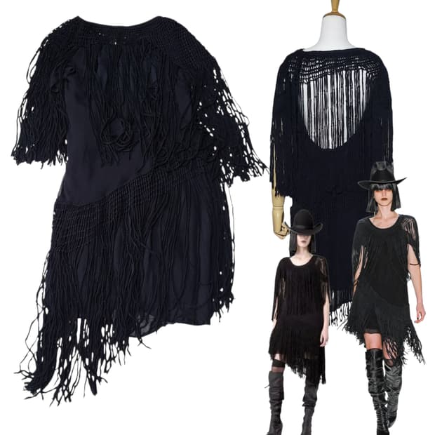 (m) 12FW 런웨이 니콜라스케이 Nicholas K 프린지 드레스