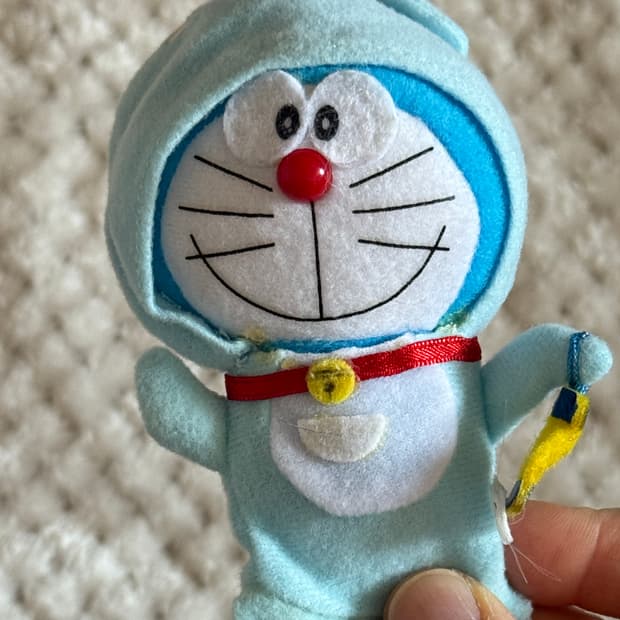 도라에몽 오징어인형키링