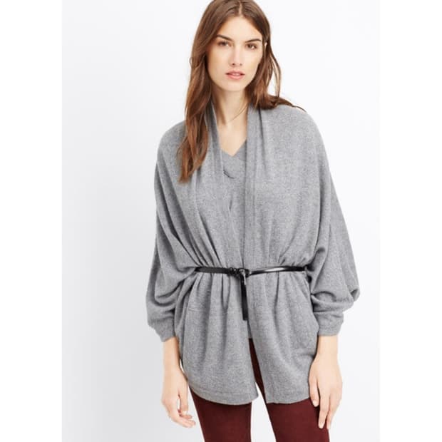 VINCE 캐시미어 케이프 가디건