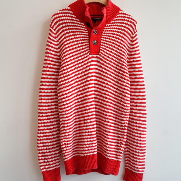 TOMMY HILFIGER 타미힐피거 코튼&리넨 니트