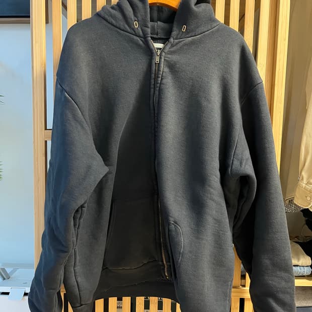 아프레쎄 빈티지 집업 후디 블랙 3