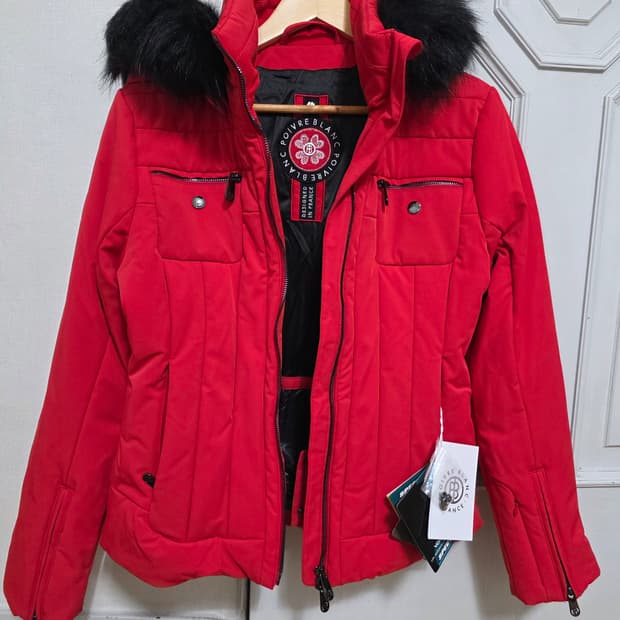 [새제품] 쁘아블랑 스칼렛 레드 여성 스트레치 스키 자켓 L