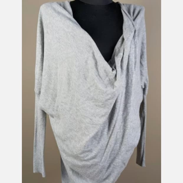 올세인츠 드레이프 스웨터 드레스 그레이 판매