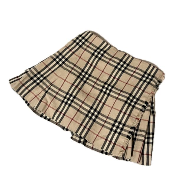 착삿 O 버버리 노바체크 모직 스커트