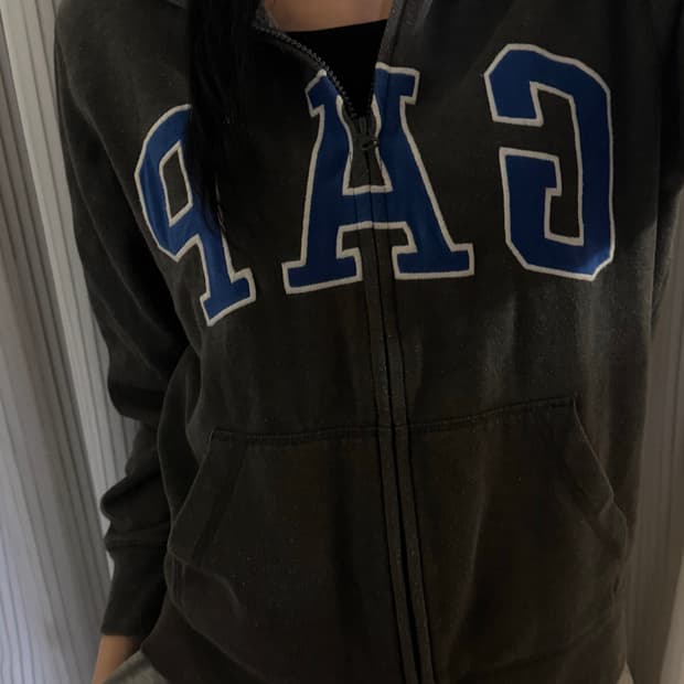 갭 그레이 후드집업 xl