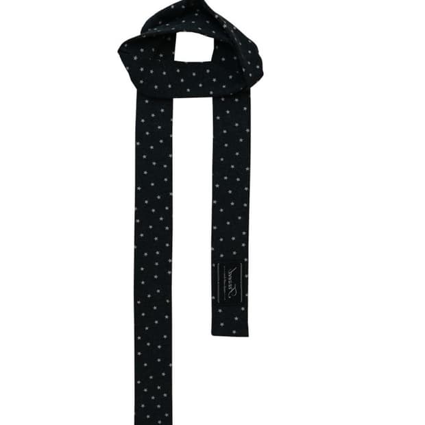 starry long scarf / charcoal