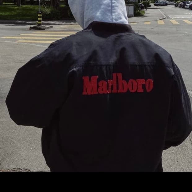 90s 말보로 리버시블 봄버 2XL 레어사이즈