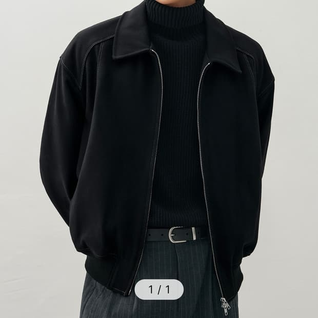 드로우핏 울스타디움 라인집업 자켓 거의새거