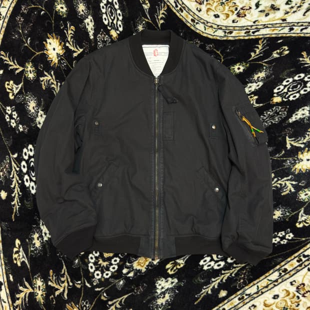 [L] 블랙아웃 ma-1 초판 블랙