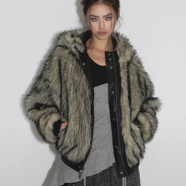 샌드릭 리버시블 퍼 후드 점퍼