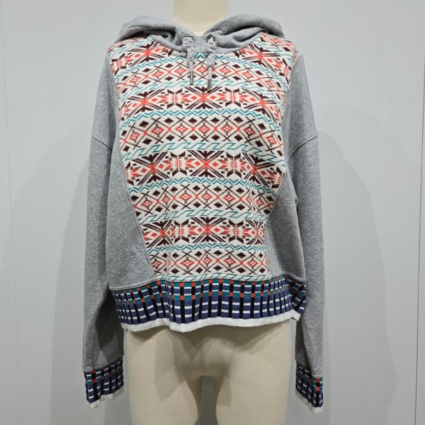 스포트 막스 패턴 후드티 그레이 막스마라