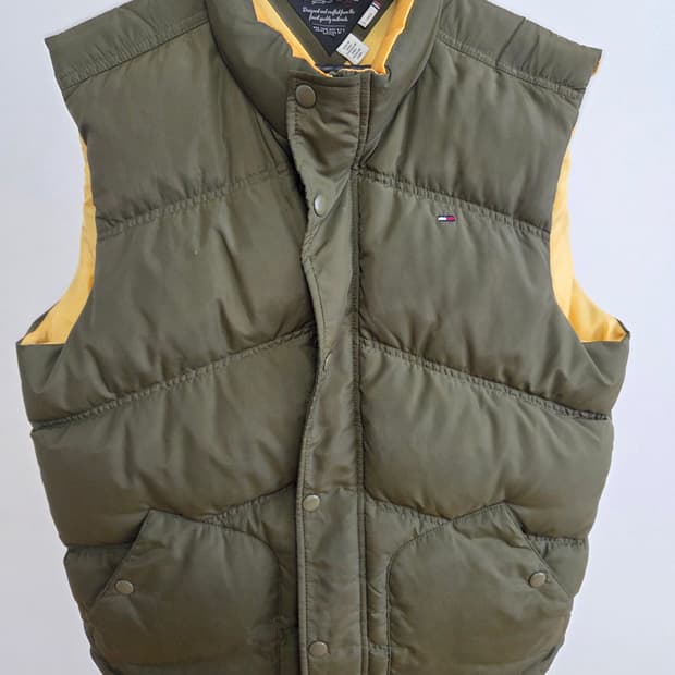 타미 힐피거 덕다운 패딩 조끼 XL(105~)