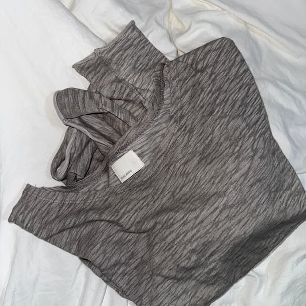 모노프리베 롤 롱슬리브 멜란지 그레이 2