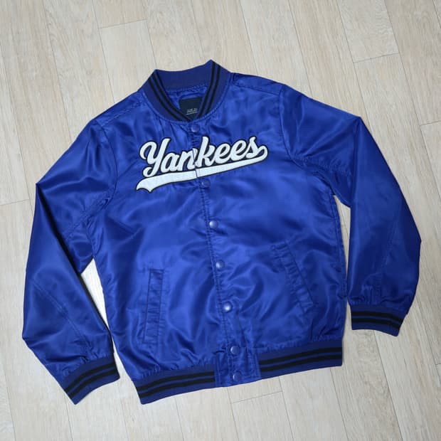 MLB 뉴욕 양키스 블루 블루종 스타디움 자켓 야구점퍼 13Y/155