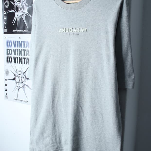 (L-XL) 후아유 반팔 티셔츠 스몰로고 그레이 올드스쿨-H31796