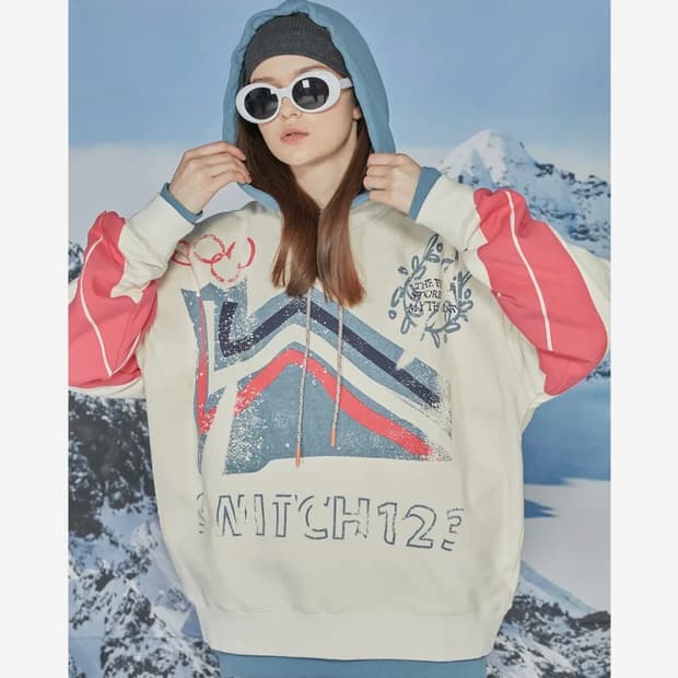 스위치123 올림픽 프린팅 남여공용 맨투맨티셔츠