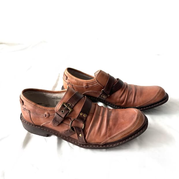 HIROMICHI NAKANO 2 buckle round shoes