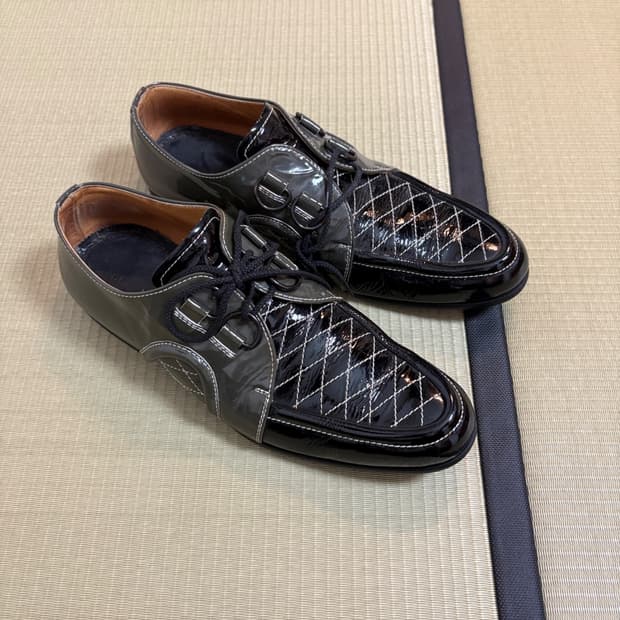 넘버나인 04ss Gibson 레더 슈즈