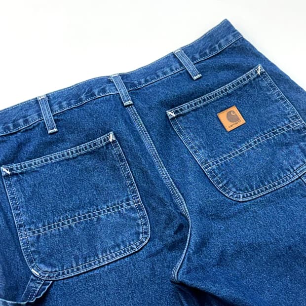 Carhartt 칼하트 카펜터 데님 워크 하프 팬츠