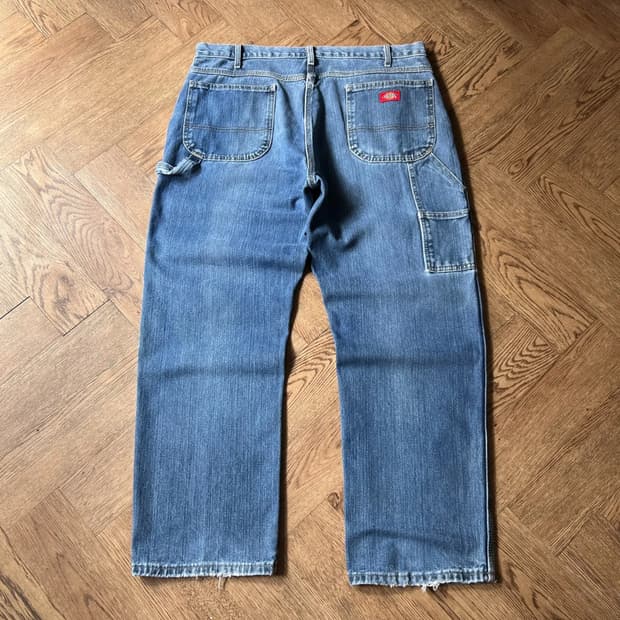 [38]디키즈 USA 빈티지 워싱 싱글니 카펜터 워크 데님 팬츠