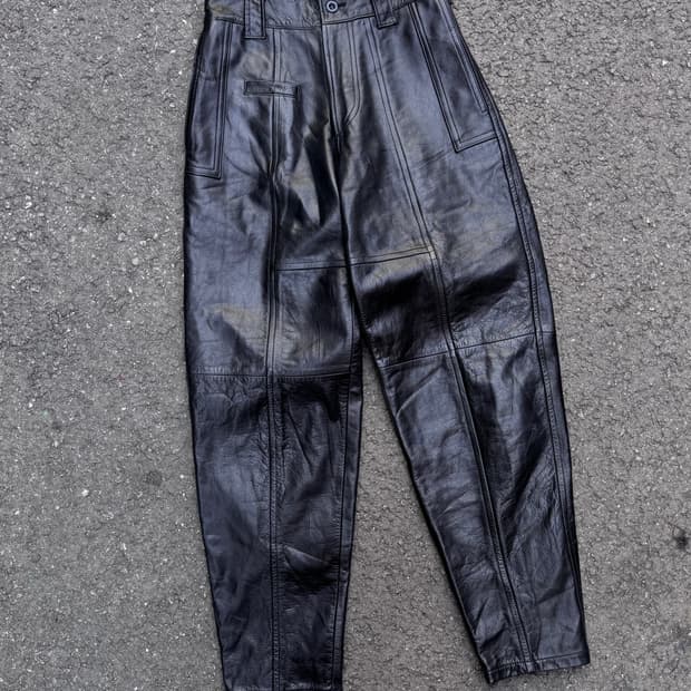 Domon 카우하이드 레더팬츠