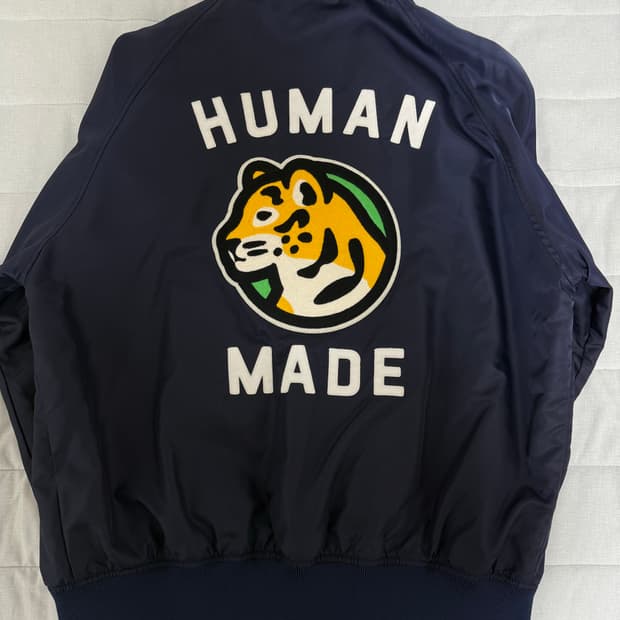 휴먼메이드 스타디움자켓 m 네이비