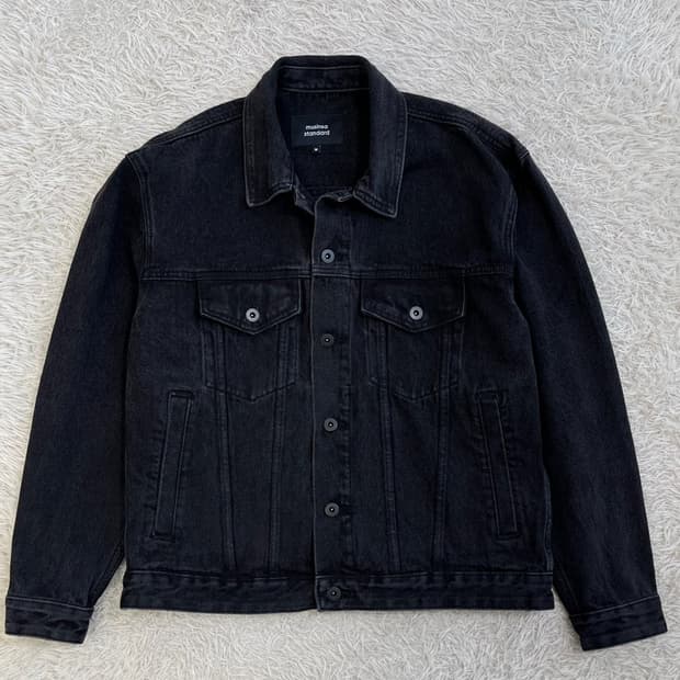 무신사스탠다드 흑청 트러커 자켓/무탠다드/#3260