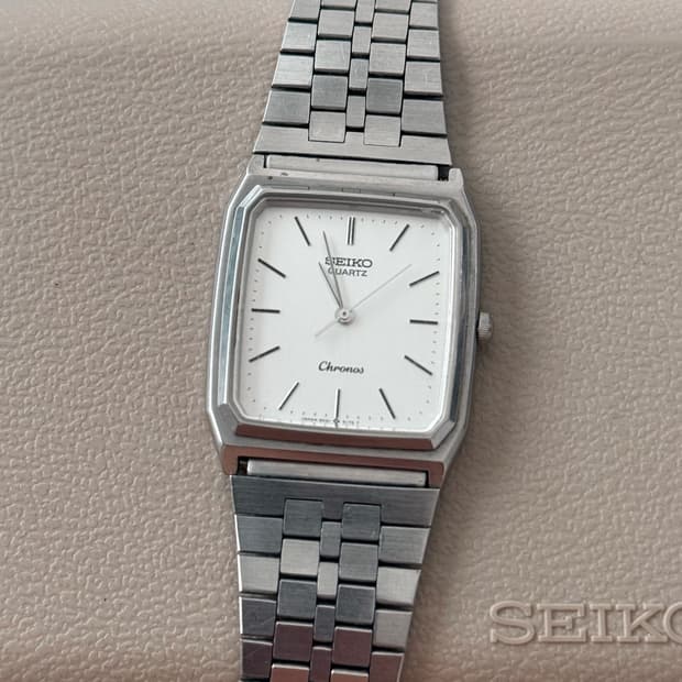 Seiko 세이코 쿼츠 Chronos 스퀘어 1984