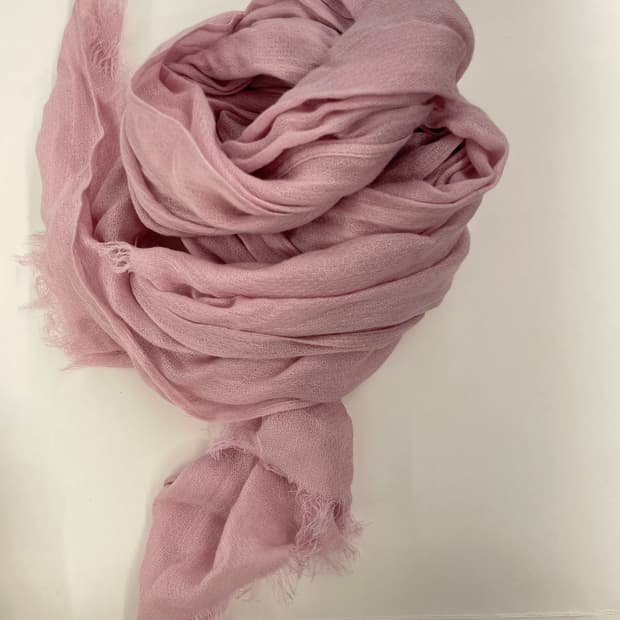 베이비핑크 머플러 