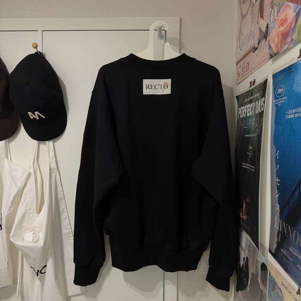 렉토 백 로고 맨투맨 L