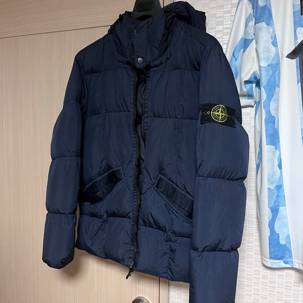[L] 스톤아일랜드 19fw 크링클랩스 패딩 네이비