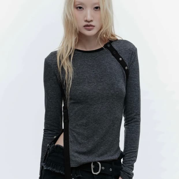 웻태그 사이드 스트랩 버튼 탑