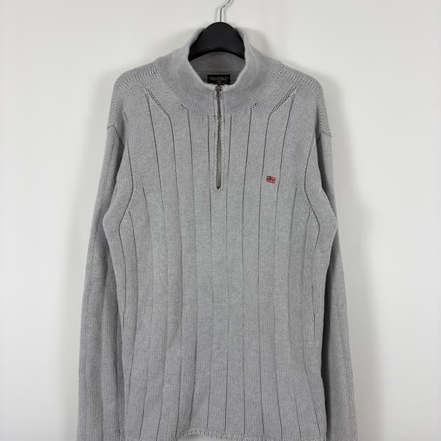 a22) 폴로랄프로렌 폴로진스 반집업 헤비 니트