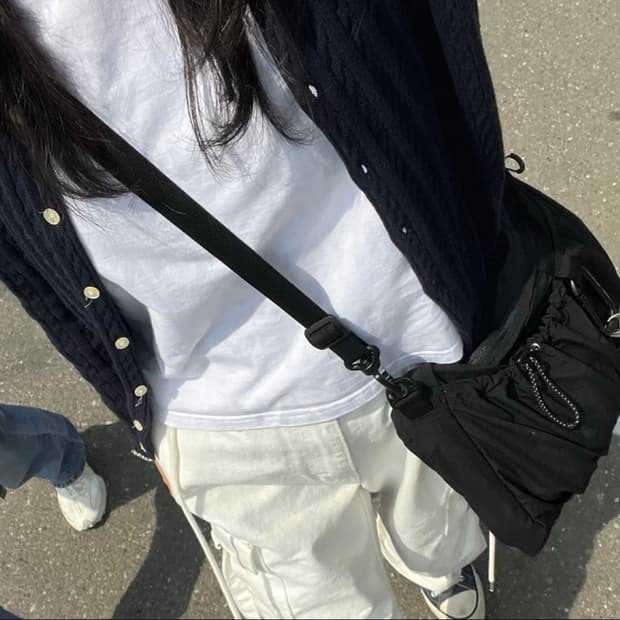 폴로 가디건 네이비