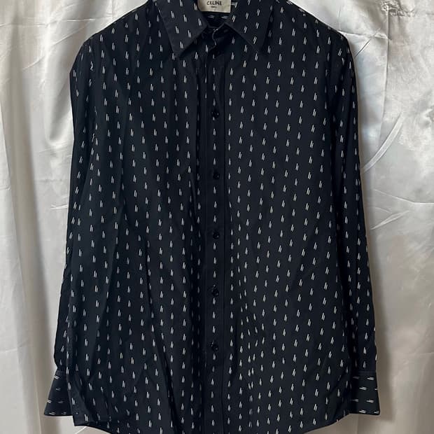 셀린느 SS19 에디기 도트 셔츠