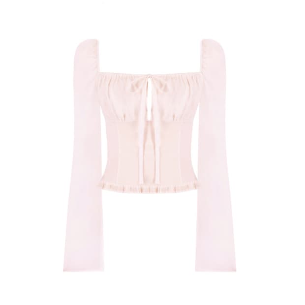 클리시어 (코프) 워니하우스 프린세스 리본 블라우스 핑크