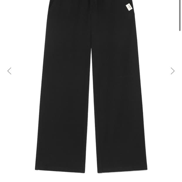 <글로니> G BUTTON FLY PANTS (BLACK)