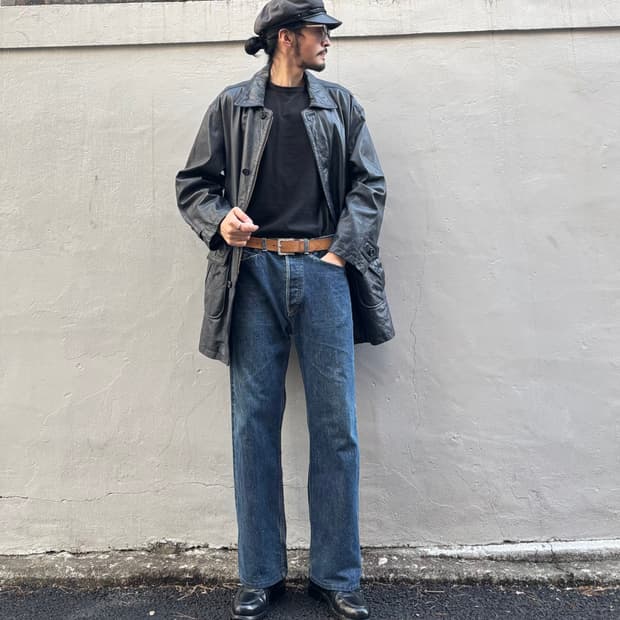 일본 트로피칼 헬 바이 코어바이터 셀비지 데님 팬츠