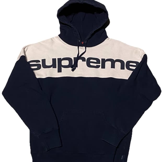 17FW 슈프림 블록 후드티