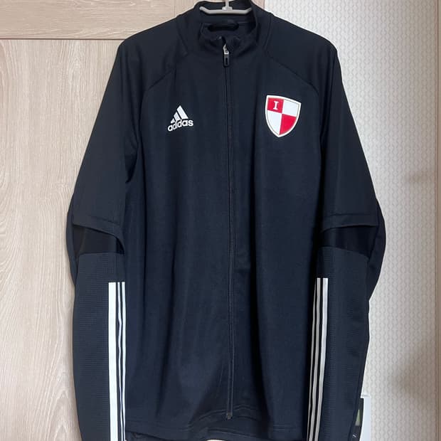 아디다스 부산아이파크 블랙 트레이닝 져지 트랙탑 k리그 축구