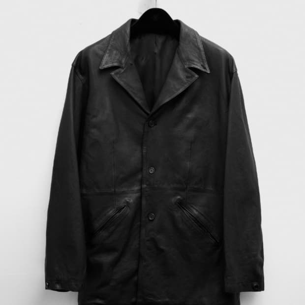 Youth 워시드 레더 자켓