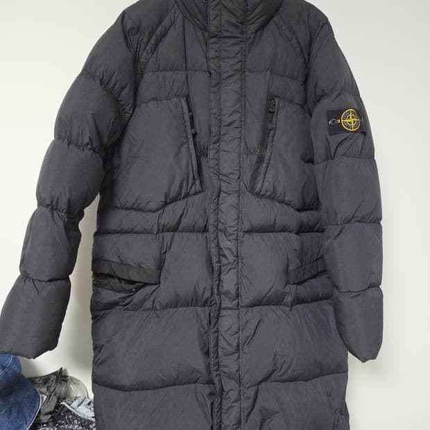 스톤아일랜드 16FW 크링클랩스 드레이크 롱패딩 L