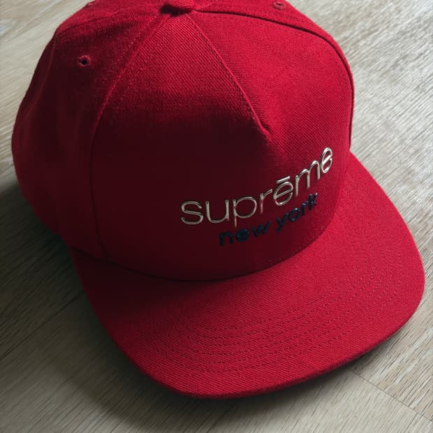 슈프림 크롬 로고 캡 새제품
