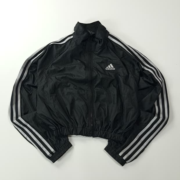 CK600 XL 아디다스 00s 블랙 바람막이 크롭 자켓